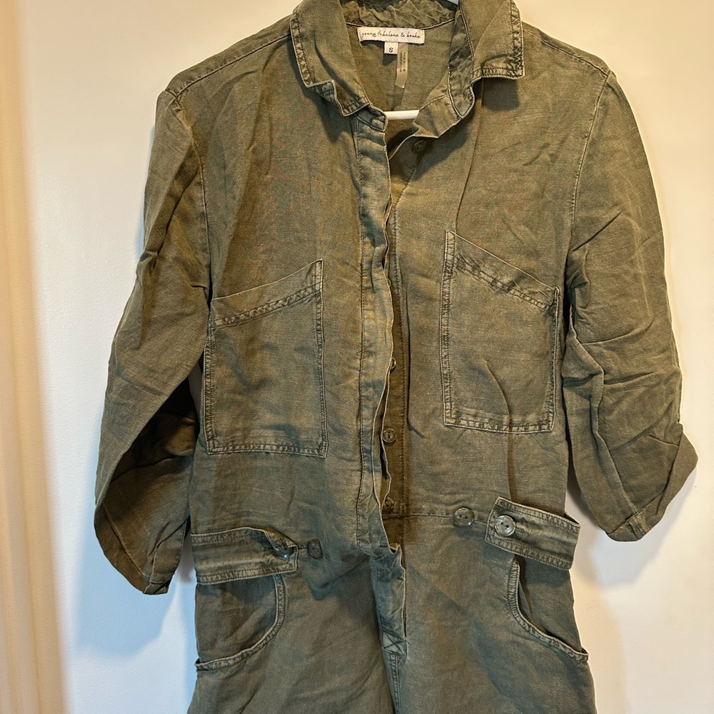 Madewell Olive Green Utility Jumpsuit